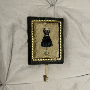 Elegant Black Dress Wall Hook